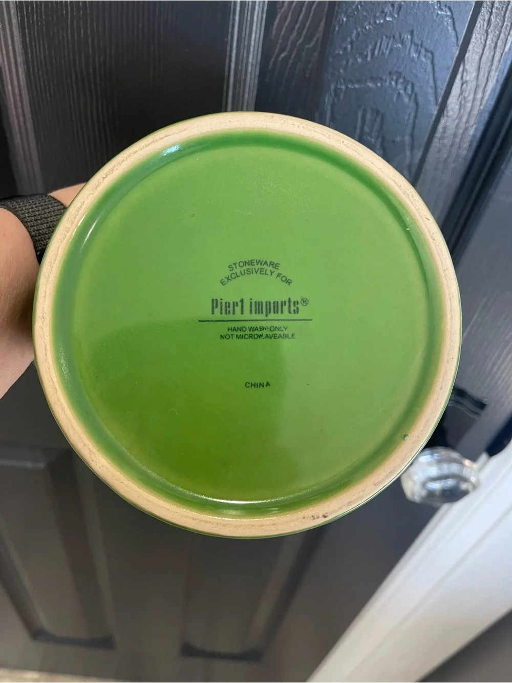 Pier 1 glossy green